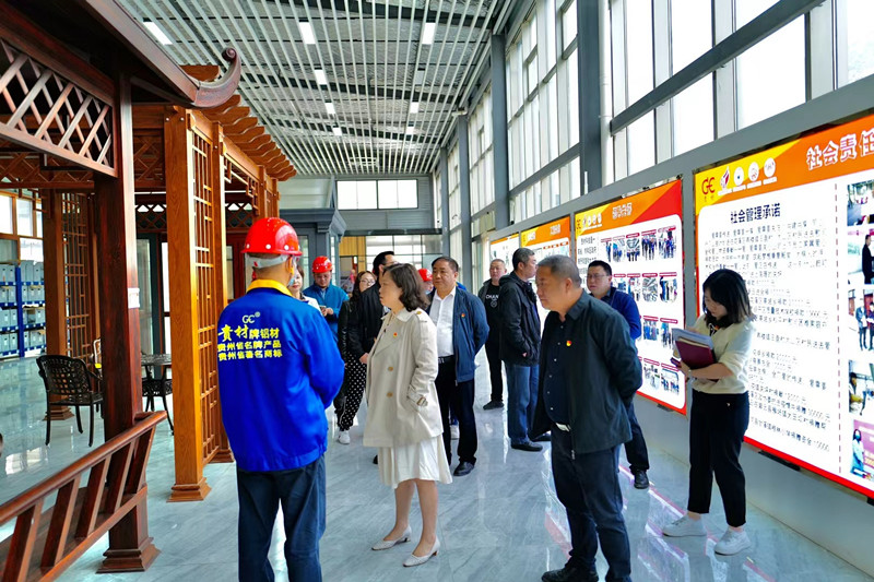 貴陽(yáng)經(jīng)開(kāi)區(qū)黨工委副書(shū)記朱霖毅到貴州貴材進(jìn)行調(diào)研